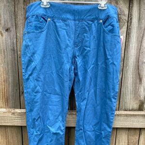 Bend Over blue pull on pants